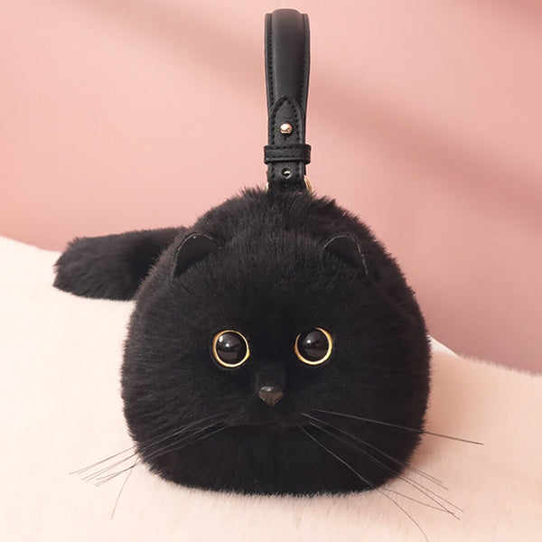 Load image into Gallery viewer, 3D Black Cat Bag
