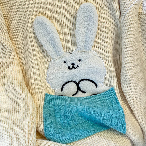 Load image into Gallery viewer, Pocket Rabbit Sweater
