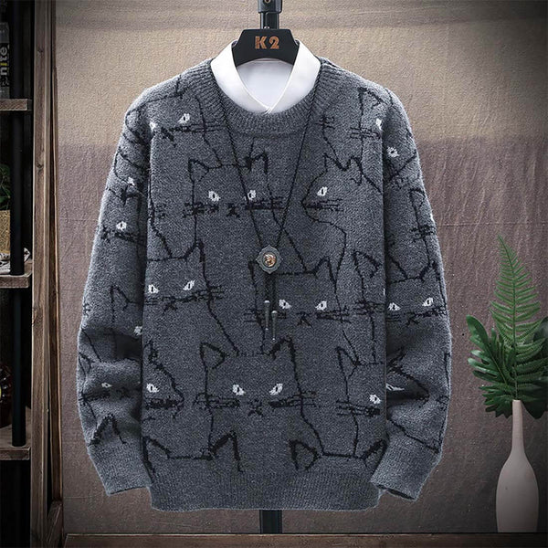 Load image into Gallery viewer, &quot;Spying Cats&quot; Sweater
