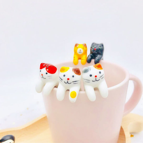 Load image into Gallery viewer, Naughty Cat Coffee Spoon Set (5 pcs)
