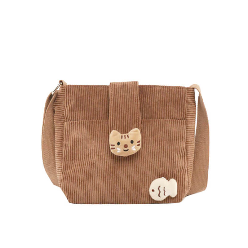 Corduroy Cat Bag