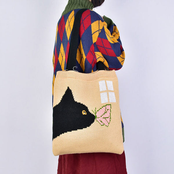 Load image into Gallery viewer, Kissing Cat Tote Bag
