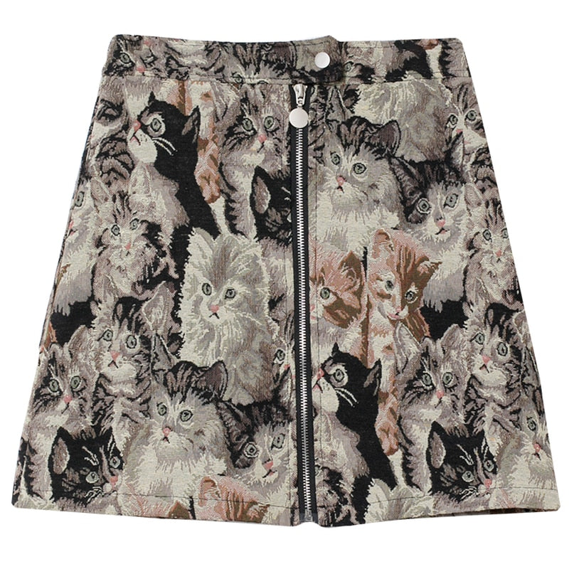 Vintage Cat Skirt – Meoweirdo