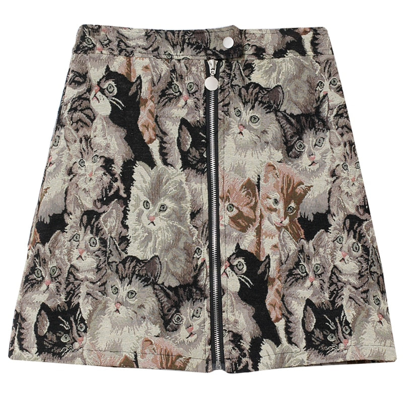 Vintage Cat Skirt