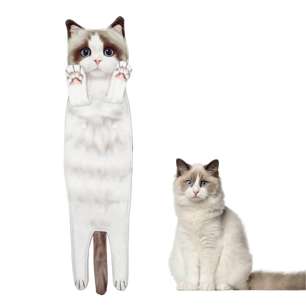 Load image into Gallery viewer, Decorative Cute Cat Towel
