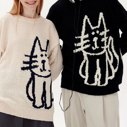 Simple Cat Doodle Sweater