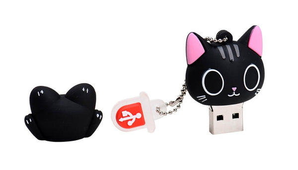Load image into Gallery viewer, Cute Black Cat USB
