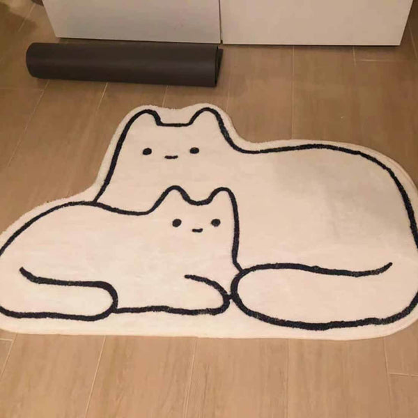 Load image into Gallery viewer, Peaceful Cat Rug
