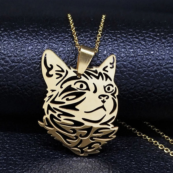 Load image into Gallery viewer, Cat Face Necklace
