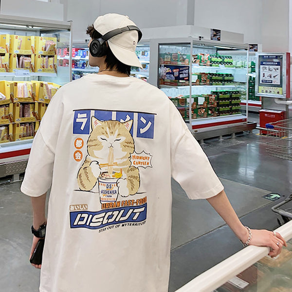 Load image into Gallery viewer, Cup Noodles Cat T-Shirt
