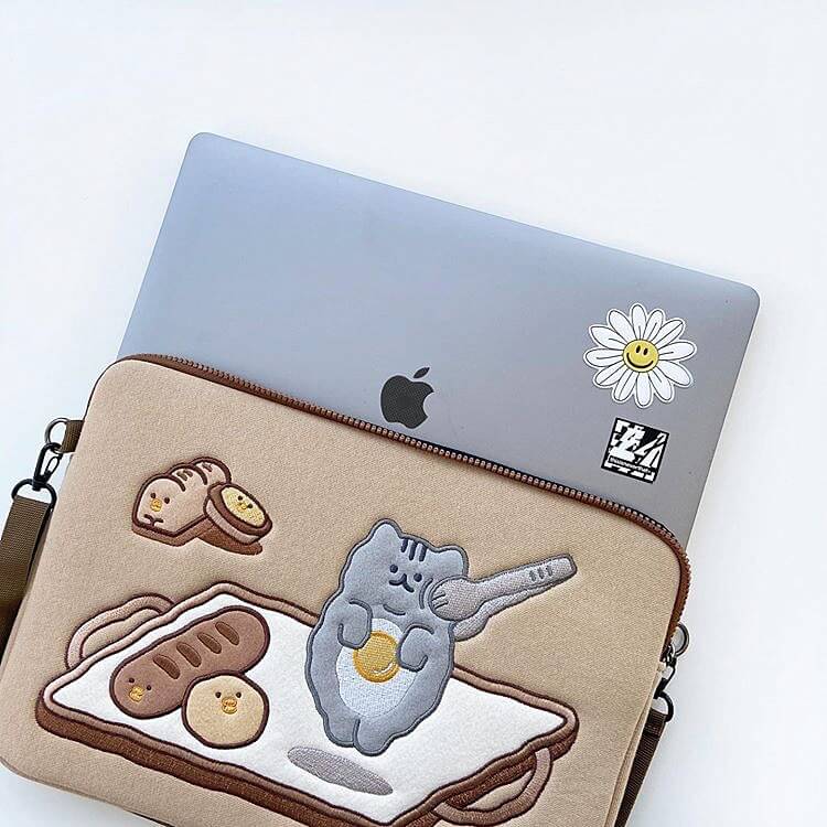 Cat Bread iPad Pouch