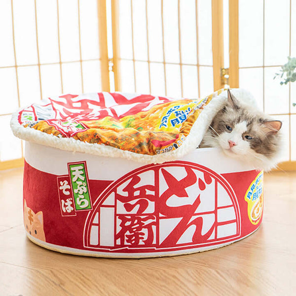 Load image into Gallery viewer, Cup Noodle Cat Bed
