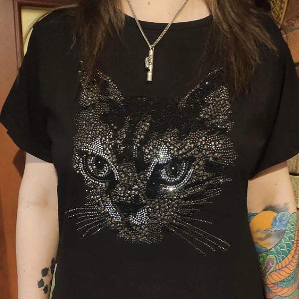 Load image into Gallery viewer, Diamond Cat T-Shirt
