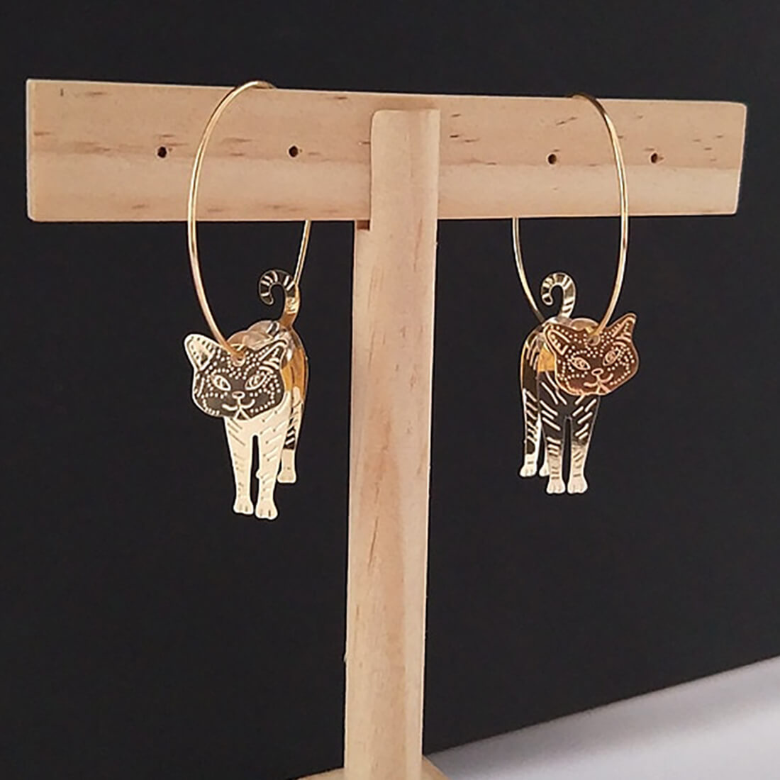 3D Cute Cat Earrings