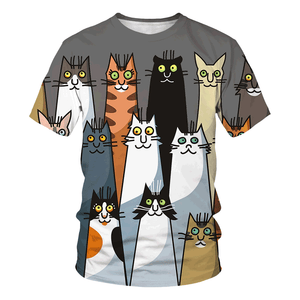 Shirt with cats sales all over it
