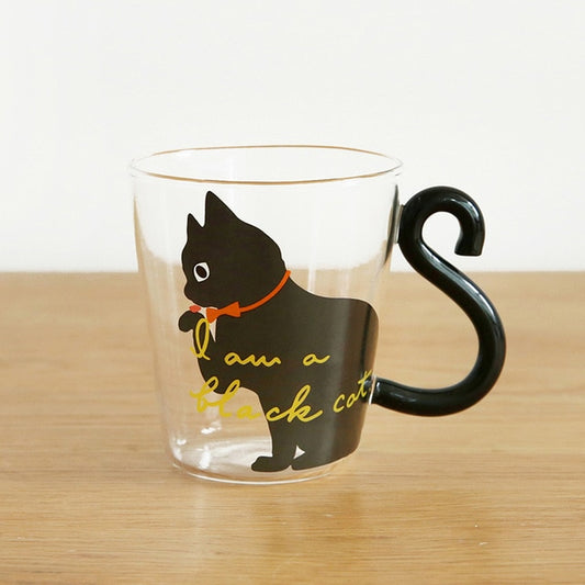 Cat Tail Glass Cup