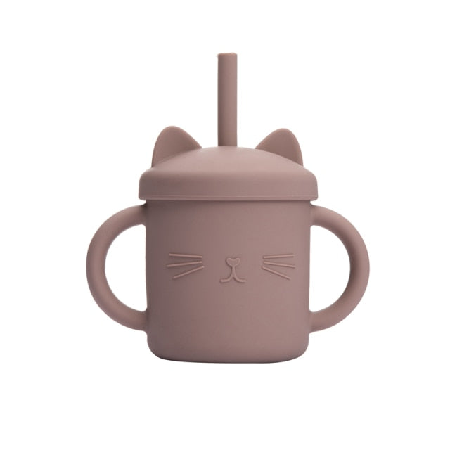 Kitty Sippy Silicon Cup