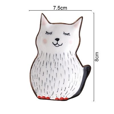 Cute Cat Ceramic Plate