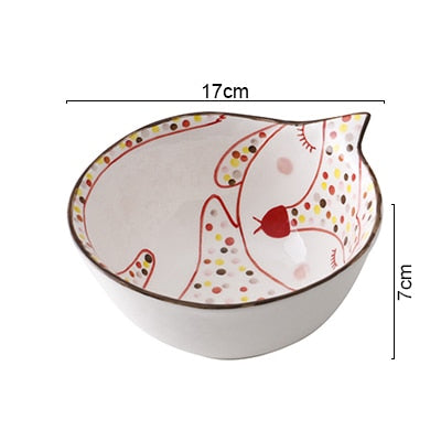 Cute Cat Ceramic Plate