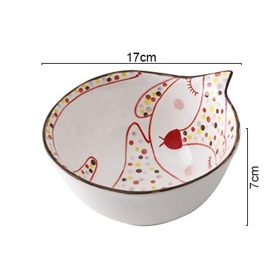 Load image into Gallery viewer, Cute Cat Ceramic Plate
