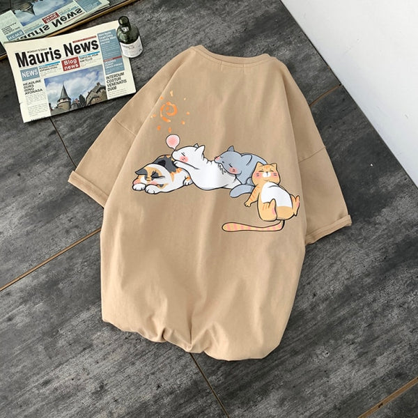 Load image into Gallery viewer, &quot;Lazy Cats&quot; T-Shirt
