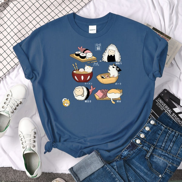 Load image into Gallery viewer, Sushi Cat T-Shirt
