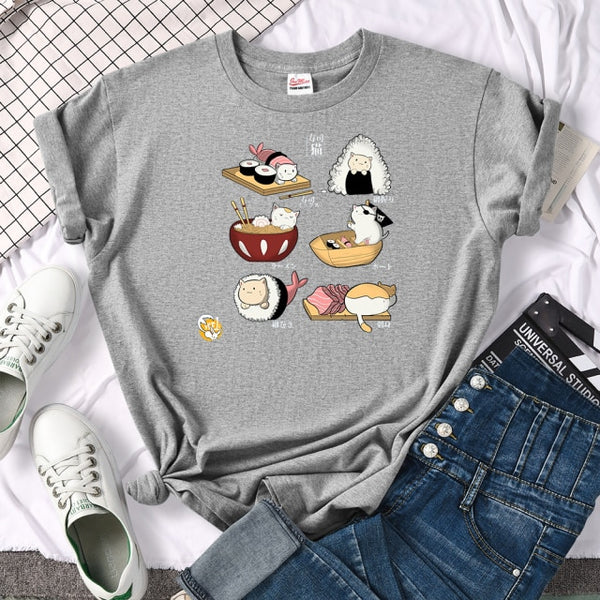 Load image into Gallery viewer, Sushi Cat T-Shirt
