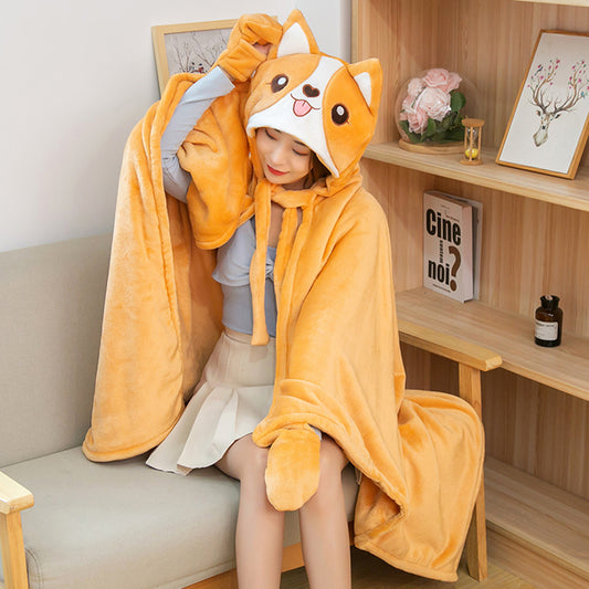 Kawaii Animal Blanket Hoodie