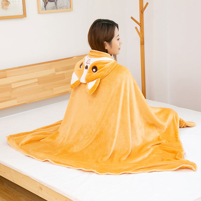 Kawaii Animal Blanket Hoodie