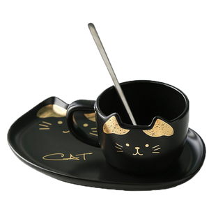 Cute Cat Mug With Tray