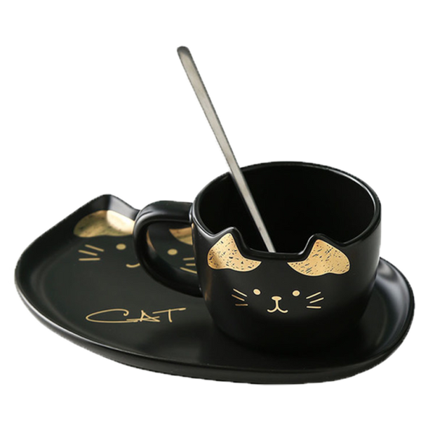 Load image into Gallery viewer, Cute Cat Mug With Tray
