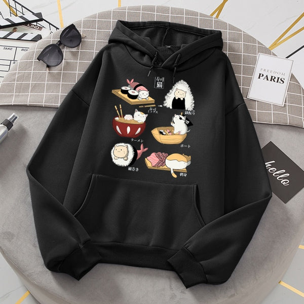 Load image into Gallery viewer, Sushi Cat Hoodie
