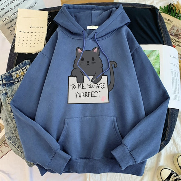 Load image into Gallery viewer, &quot;To Me, You Are Purrfect&quot; Hoodie
