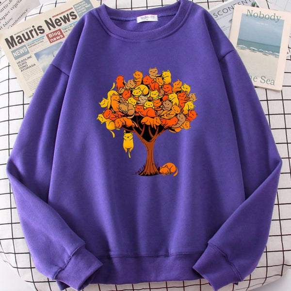 Load image into Gallery viewer, Real Cat Tree Sweatshirt
