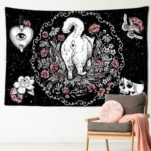 Mysterious Cat Tapestry
