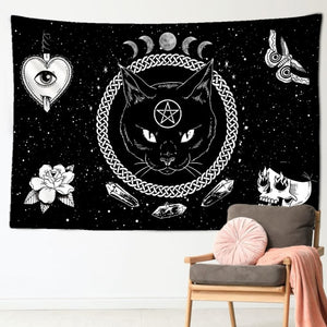 Mysterious Cat Tapestry
