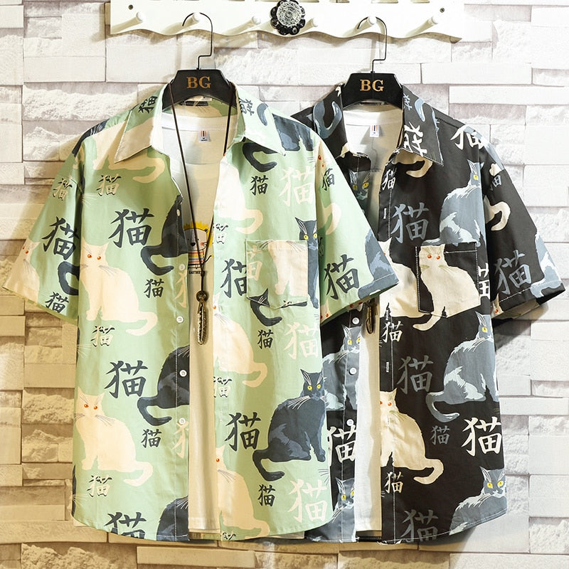 Japanese Style Cat Shirt