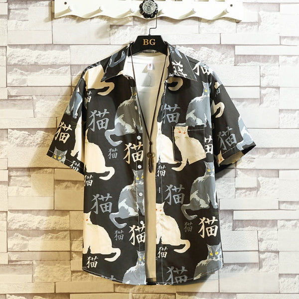 Load image into Gallery viewer, Japanese Style Cat Shirt
