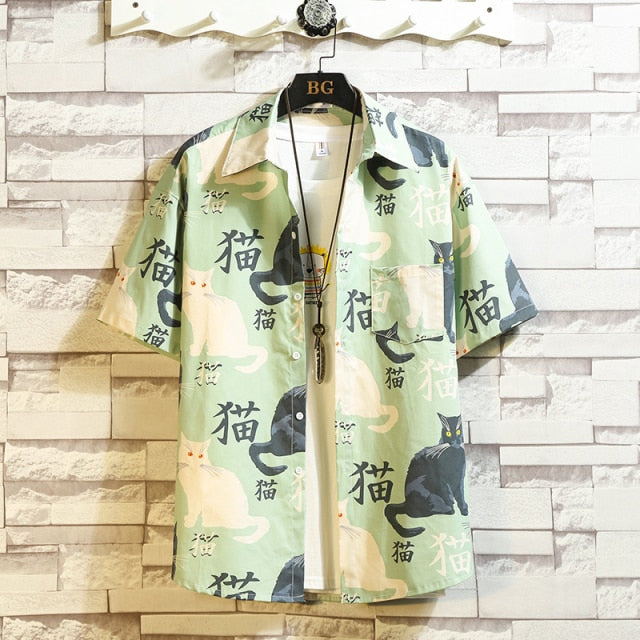 Japanese Style Cat Shirt