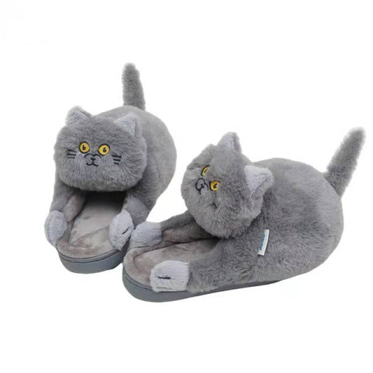 Cat Hugging Slippers