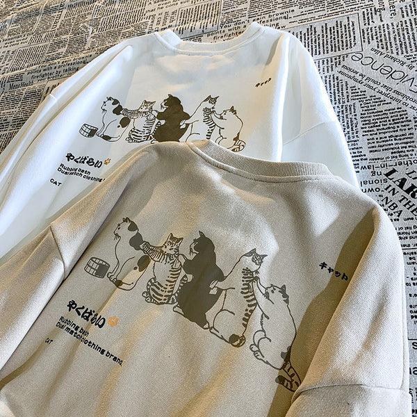 Load image into Gallery viewer, Bathing Cats Sweatshirt
