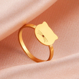 Cat Face Ring