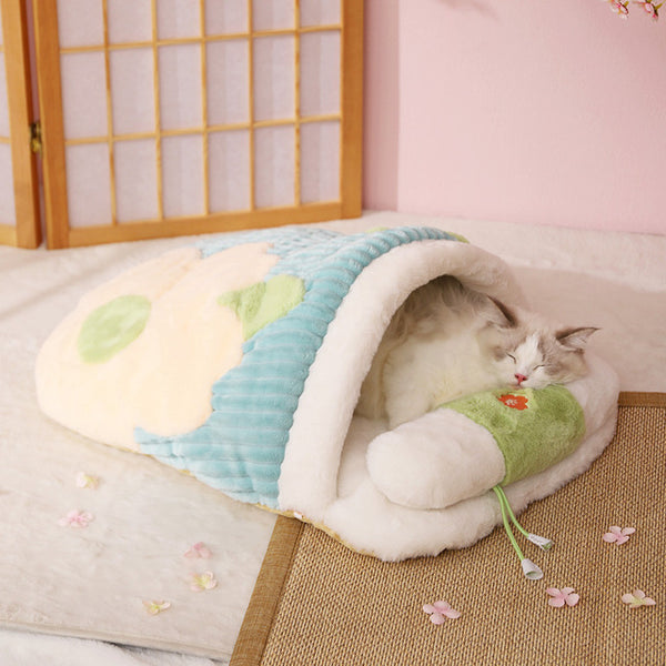 Load image into Gallery viewer, Japanese Flower Pet Bed
