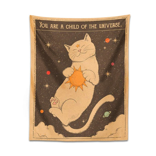 Galaxy Cat Tapestry