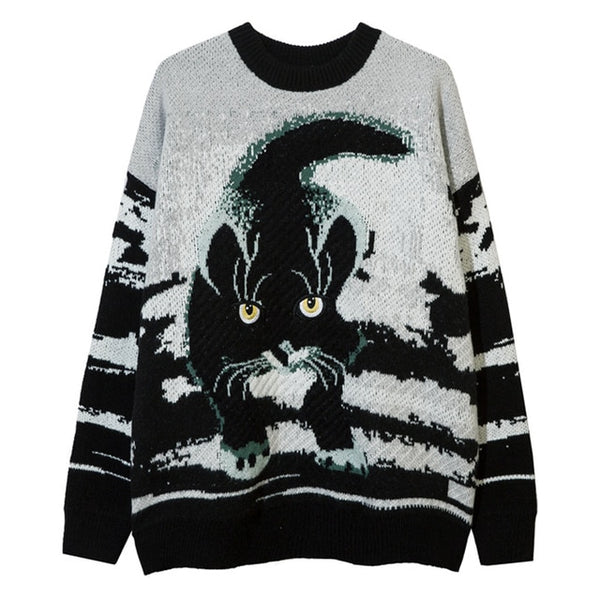 Load image into Gallery viewer, Curious Cat Sweater
