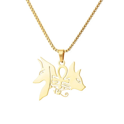 Egyptian Cat Dog Necklace