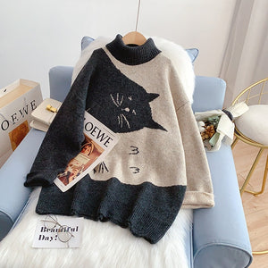 Yin Yang Cat Sweater
