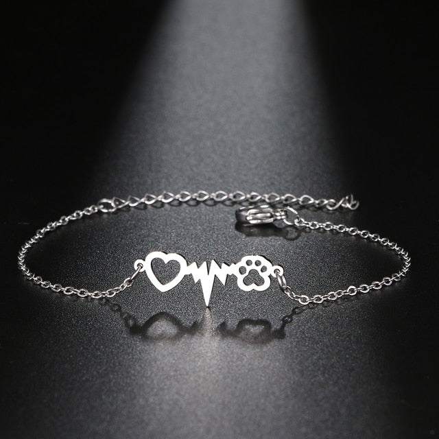 Same Heartbeat Paw Bracelet