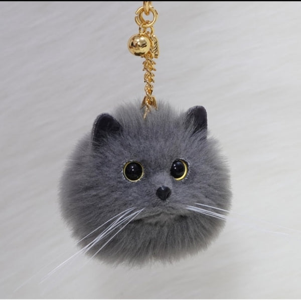 Load image into Gallery viewer, Luxurious Cat Plush Keychain
