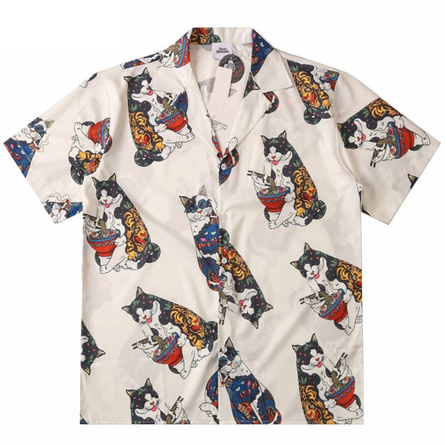 Ramen Cat Hawaiian Shirt